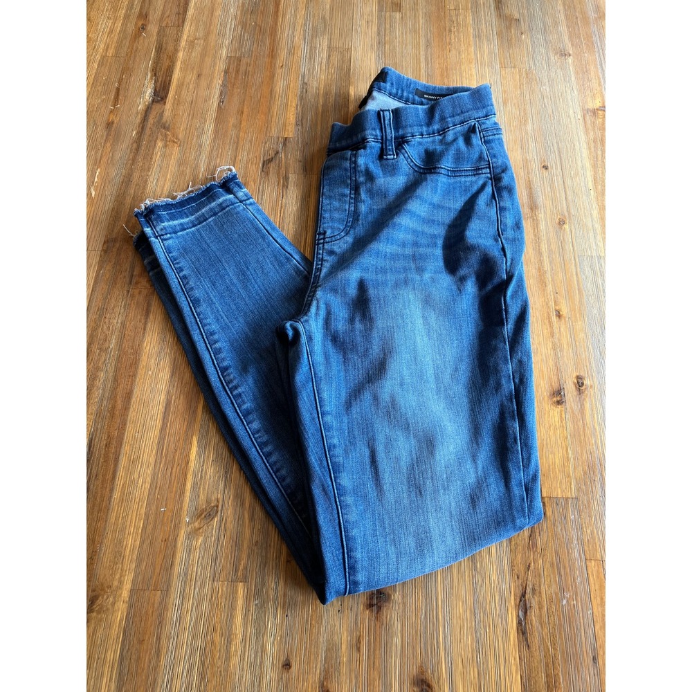 Judy Blue Skinny Fit Frayed Hem High Rise denim jeans womens blue size 9